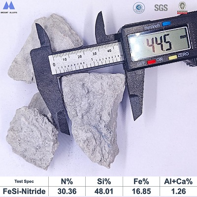 Ferro Silicon Nitride Main Image – Lump and Powder Appearance – Bright Alloys