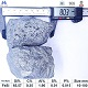 Ferro silicon 65% 10-100mm lump size overview with ruler for size reference and chemical composition specifications table