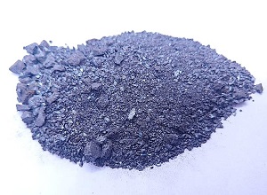 High carbon silicon powder grade 5020 (C50% Si20%) particle appearance showing fine black powder texture, dark gray to black color