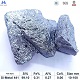 Silicon metal 441 lump appearance showing metallic luster, silver-gray color, typical irregular lump shape,with chemical composition specifications table below