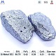Silicon metal 553 lump appearance showing metallic luster, silver-gray color, typical irregular lump shape,with chemical composition specifications table below