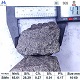 Silicon manganese 65/25 grade (SiMn 6525) lump size test with ruler showing particle dimensions, typical irregular lump shape, with chemical composition specifications table below, angle 1